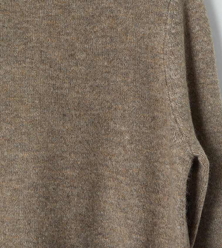 Solid Crew Neck Sweater