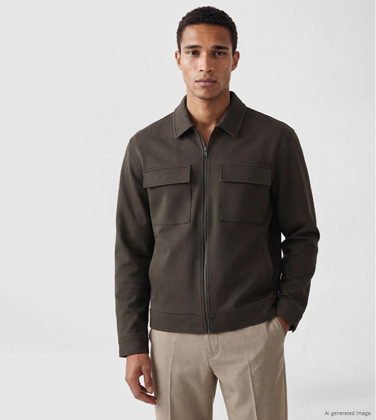LC Waikiki  Casual Jackets - Olive Casual Jackets