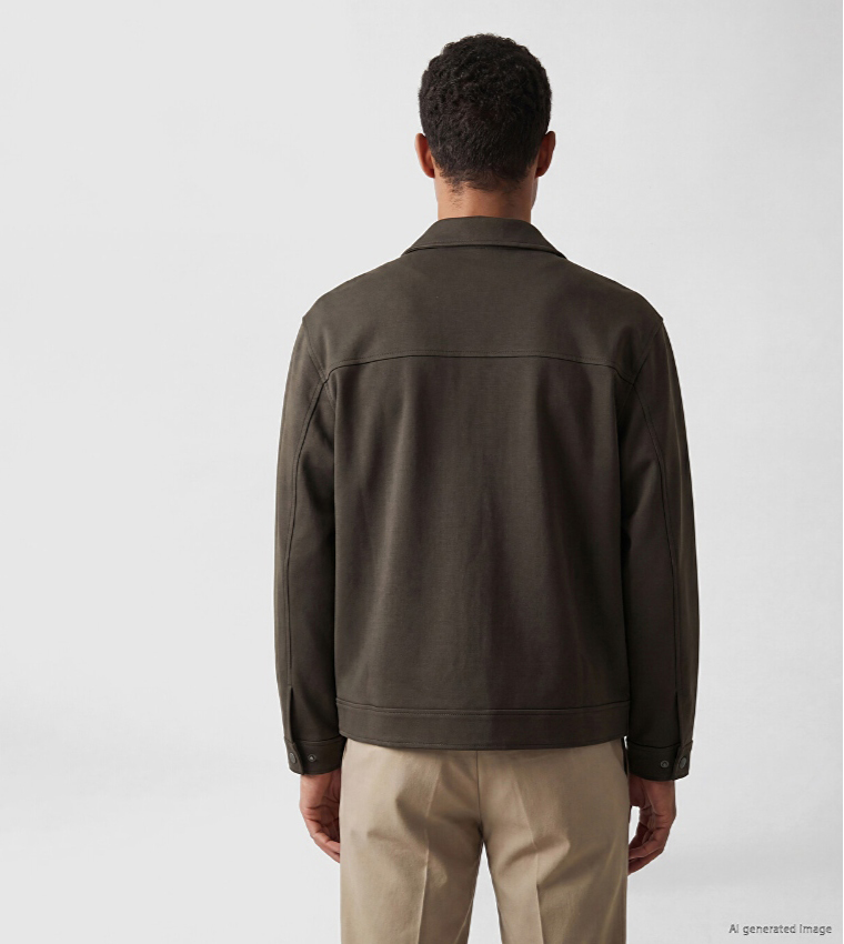 LC Waikiki  Casual Jackets - Olive Casual Jackets