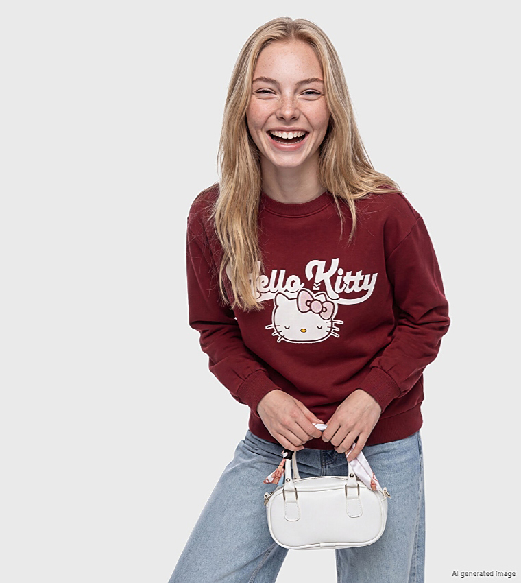 LC Waikiki  Sweatshirts - Burgundy Sweatshirts