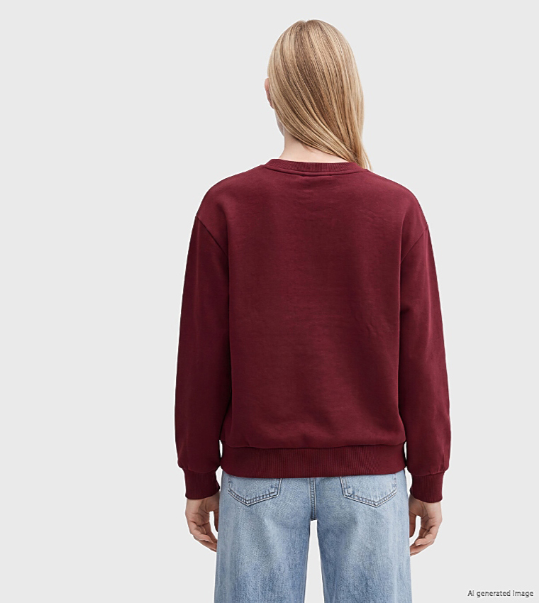 LC Waikiki  Sweatshirts - Burgundy Sweatshirts