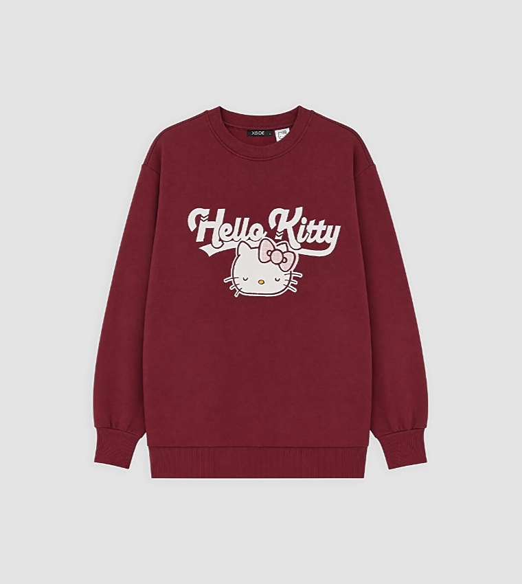 LC Waikiki  Sweatshirts - Burgundy Sweatshirts