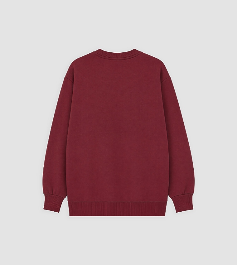 LC Waikiki  Sweatshirts - Burgundy Sweatshirts