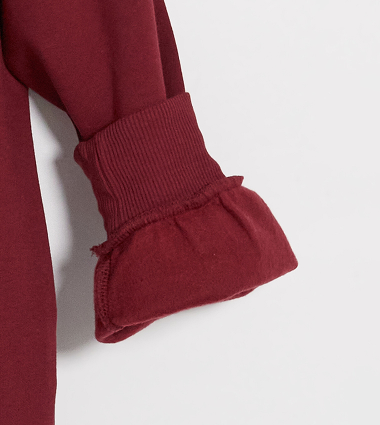 LC Waikiki  Sweatshirts - Burgundy Sweatshirts