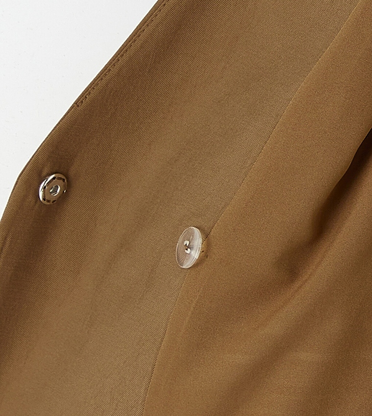 Solid Single-Breasted Blazer
