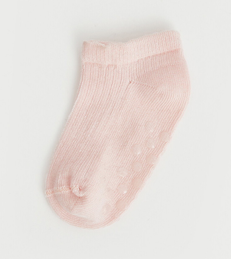 5-Pack Solid Ankle Socks