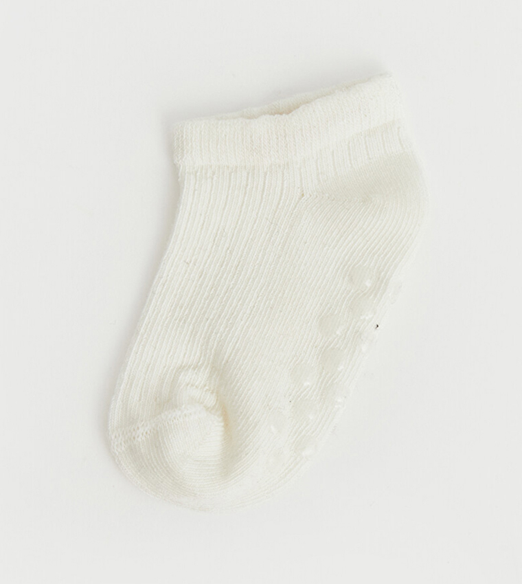 5-Pack Solid Ankle Socks