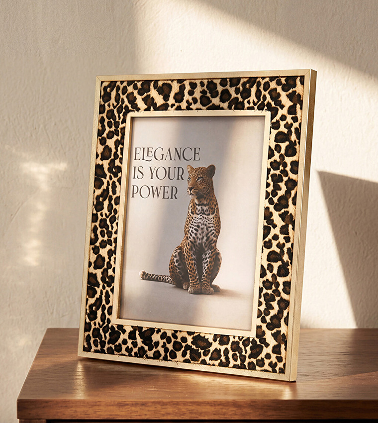 Leopard Patterned Photo Frame