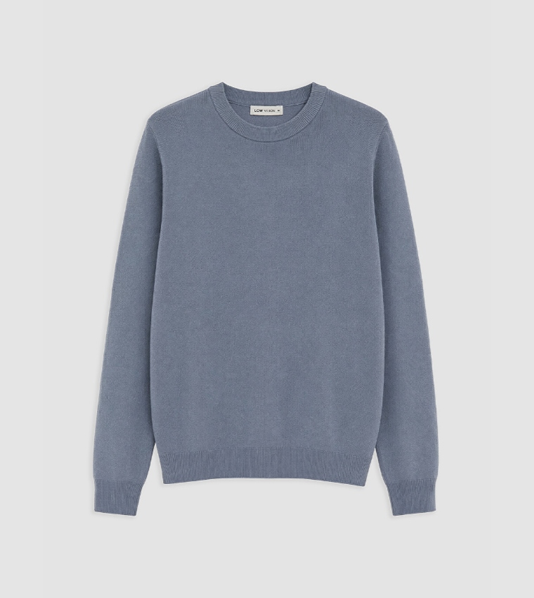 Solid Crew Neck Sweater