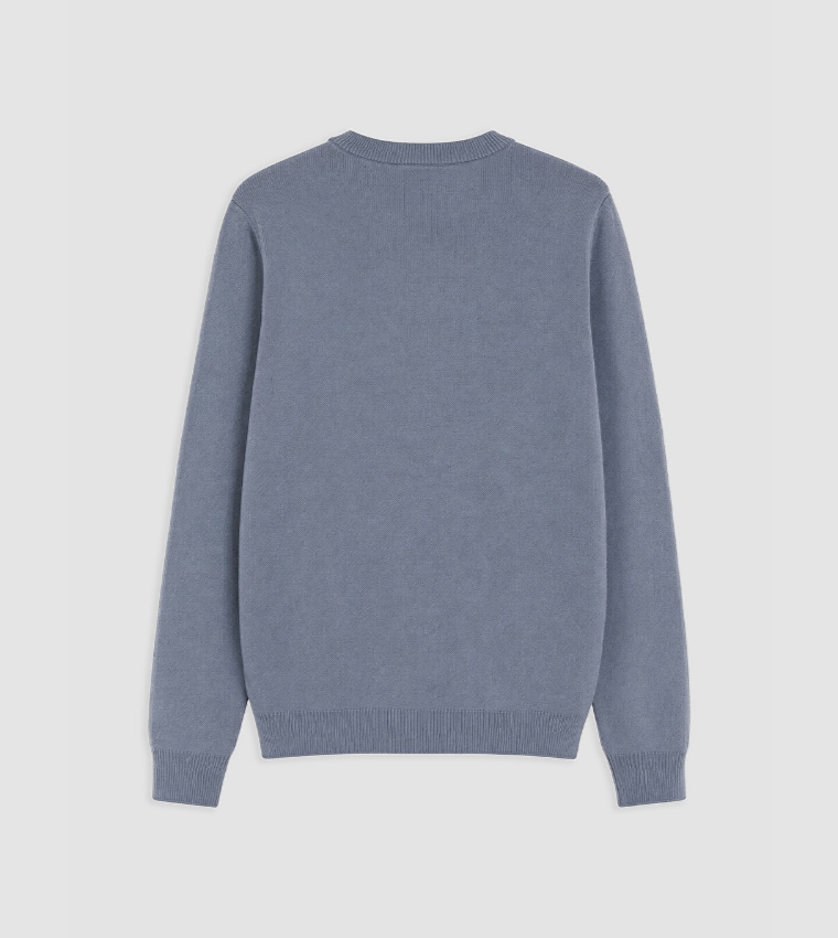 Solid Crew Neck Sweater