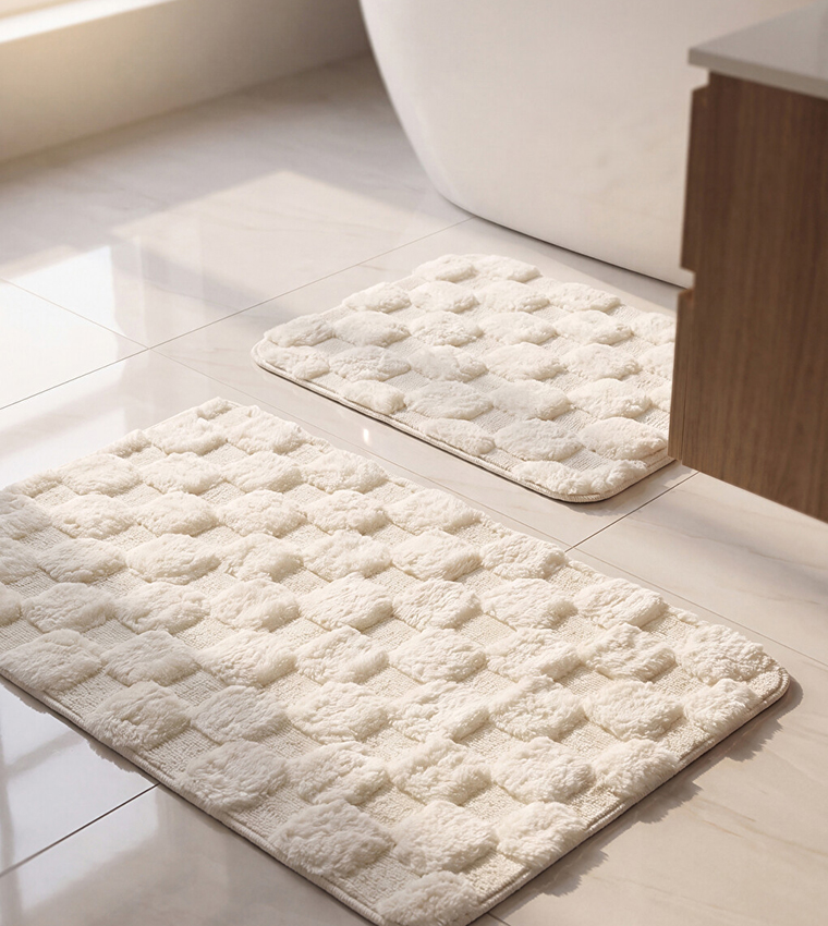 2-Pack Plush Bath Mat Set