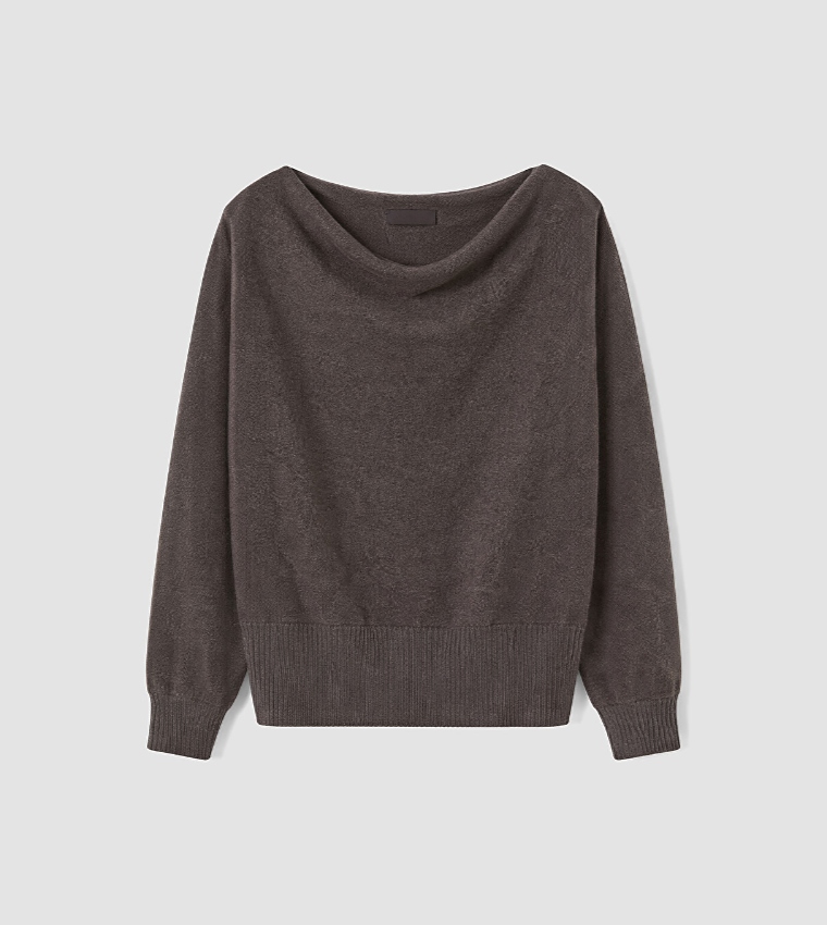 LC Waikiki  Round Neck Sweaters - Brown Round Neck Sweaters