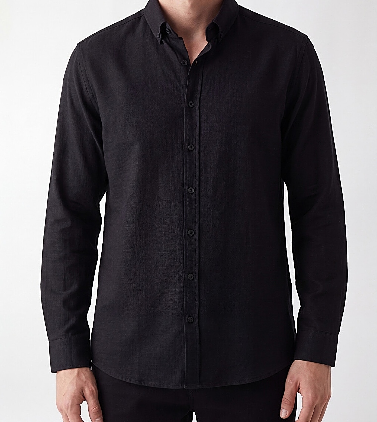 Solid Long Sleeves Shirt
