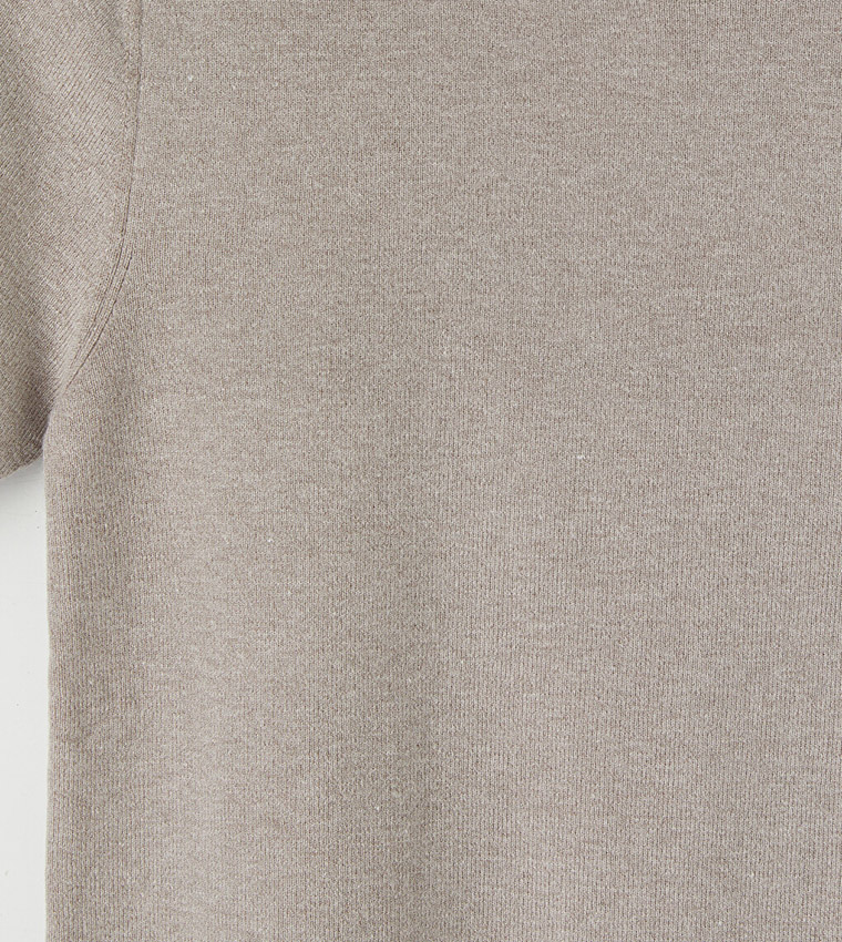 Solid Crew Neck Sweater
