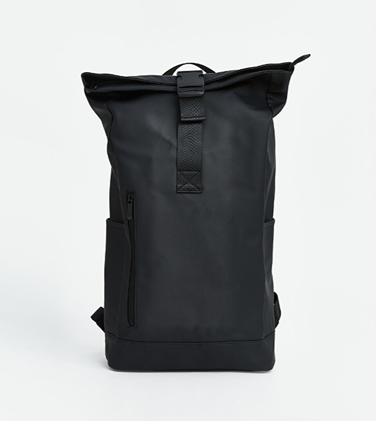 Solid Buckle Closure Backpack