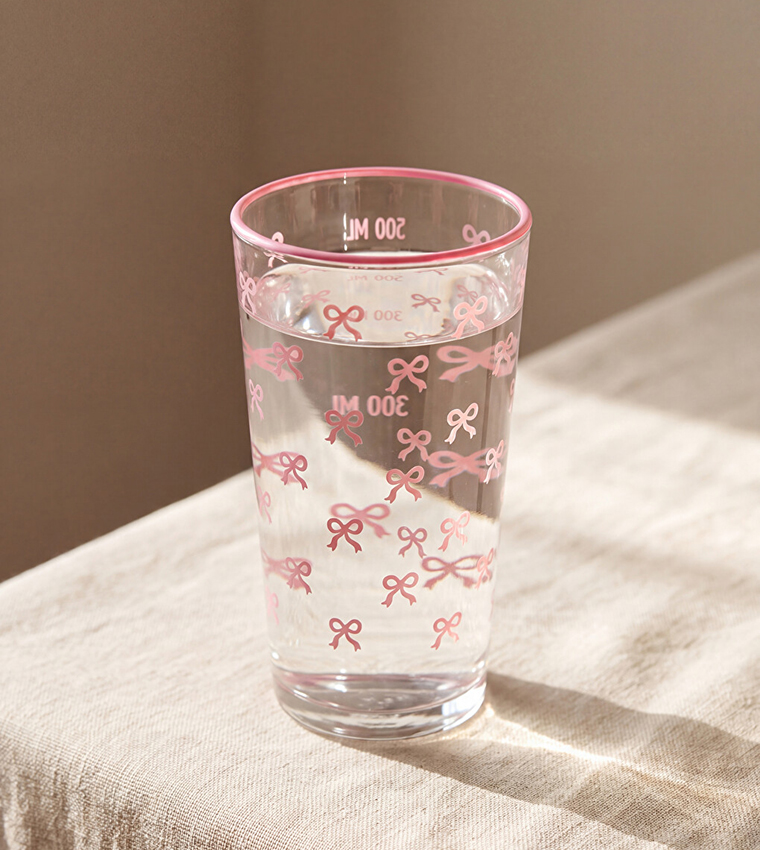 Bow Patterned Glass, 550ml