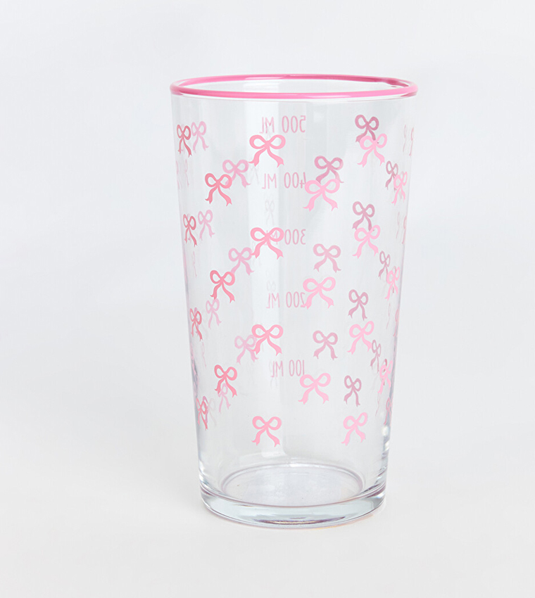 Bow Patterned Glass, 550ml