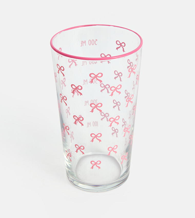 Bow Patterned Glass, 550ml