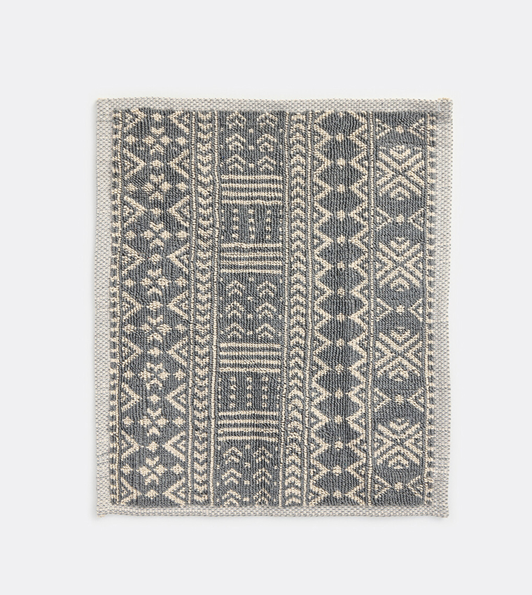 Ethnic Patterned Bath Mat Set