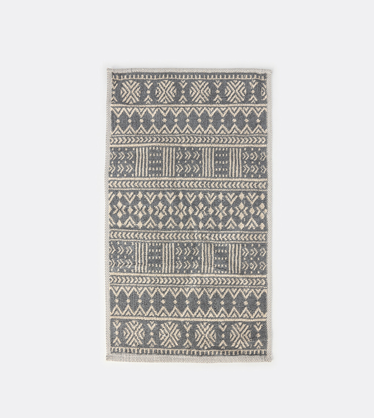 Ethnic Patterned Bath Mat Set