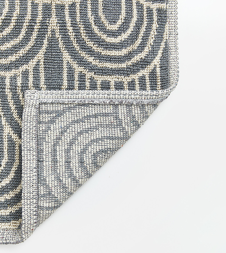 2-Pack Geometric Patterned Bath Mat Set
