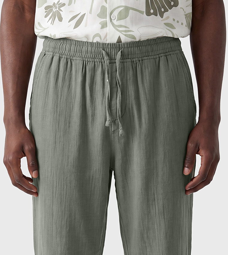 XSIDE Textured Regular Fit Trousers