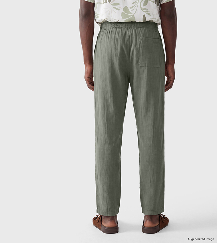 XSIDE Textured Regular Fit Trousers