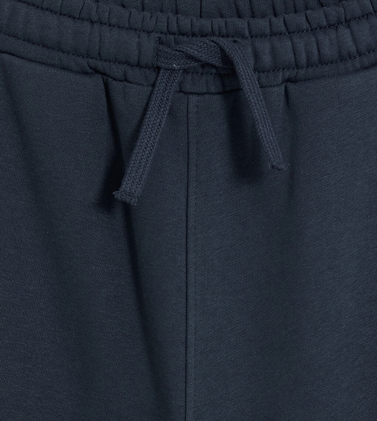 Solid Drawstring Waist Joggers