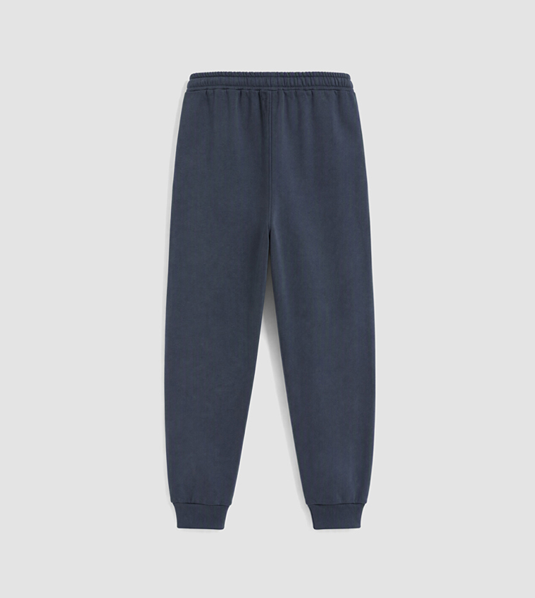 Solid Drawstring Waist Joggers
