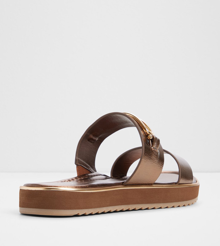 ألدو  الصنادل المسطحة - برونزي  Flat Sandals