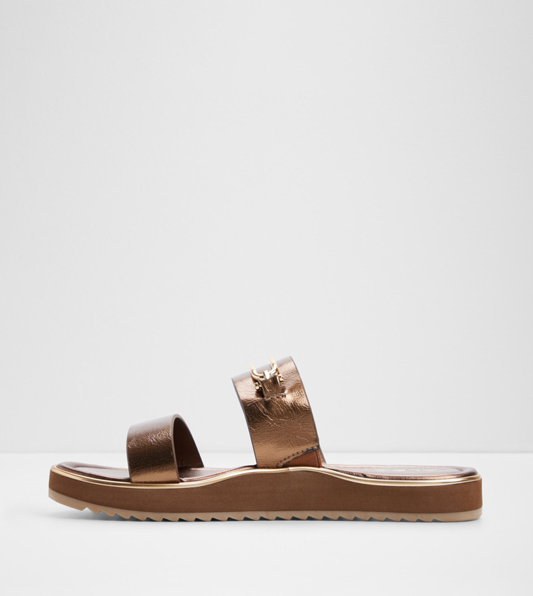 ألدو  الصنادل المسطحة - برونزي  Flat Sandals