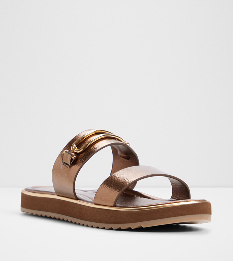 ألدو  الصنادل المسطحة - برونزي  Flat Sandals