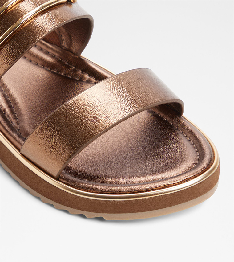 ألدو  الصنادل المسطحة - برونزي  Flat Sandals