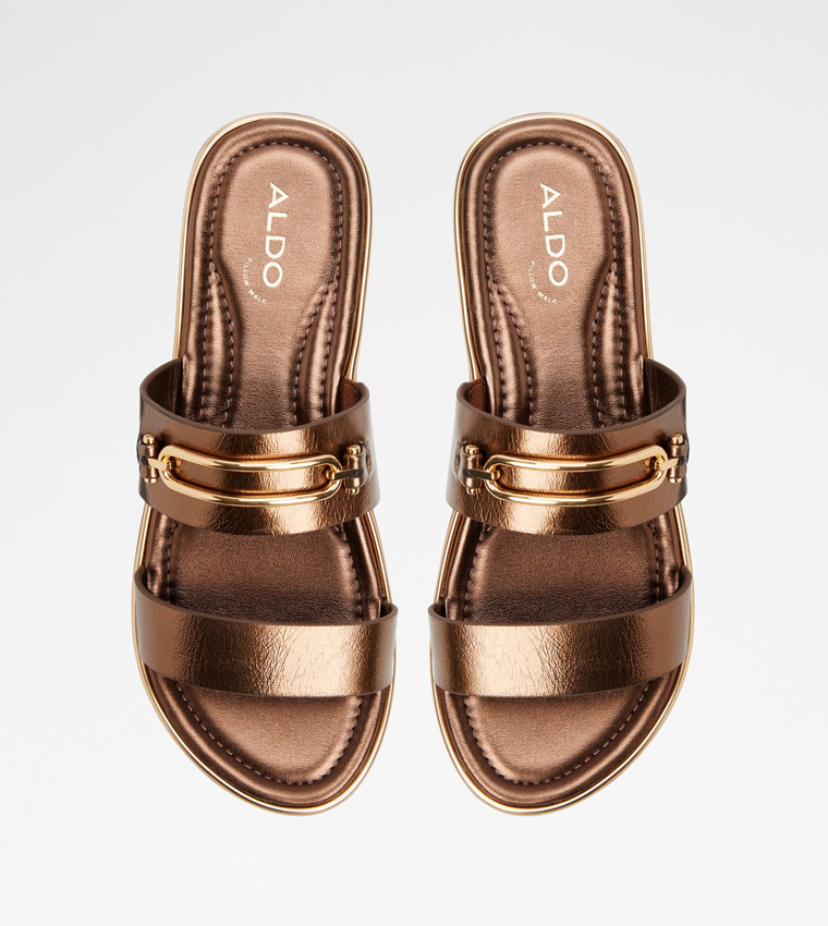 ألدو  الصنادل المسطحة - برونزي  Flat Sandals
