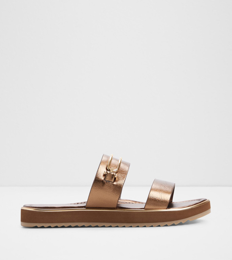ألدو  الصنادل المسطحة - برونزي  Flat Sandals
