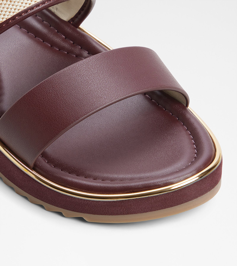 ألدو  الصنادل المسطحة - بورغندي Flat Sandals