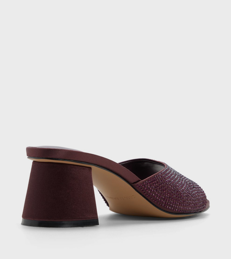 LANAA Embellished Block Heel Sandals