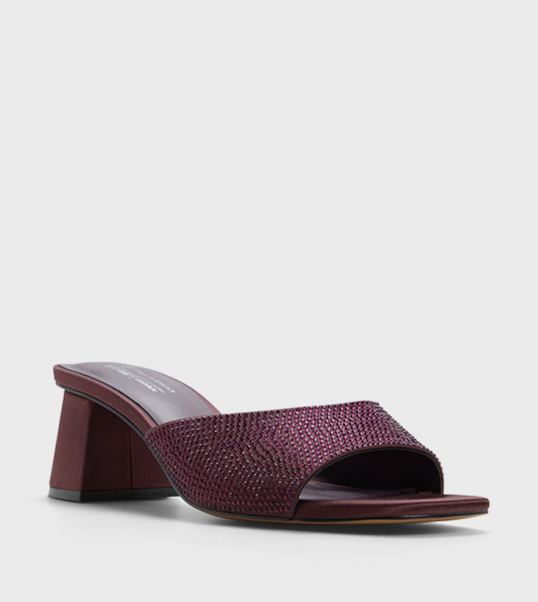 LANAA Embellished Block Heel Sandals
