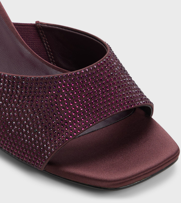 LANAA Embellished Block Heel Sandals