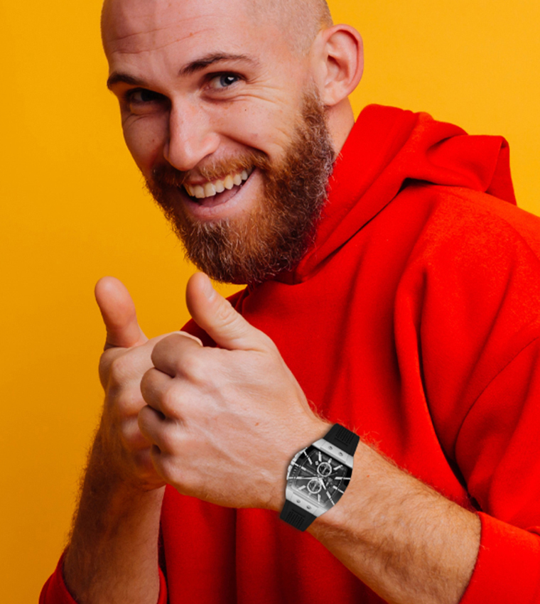 Black Dial Chronograph Watch