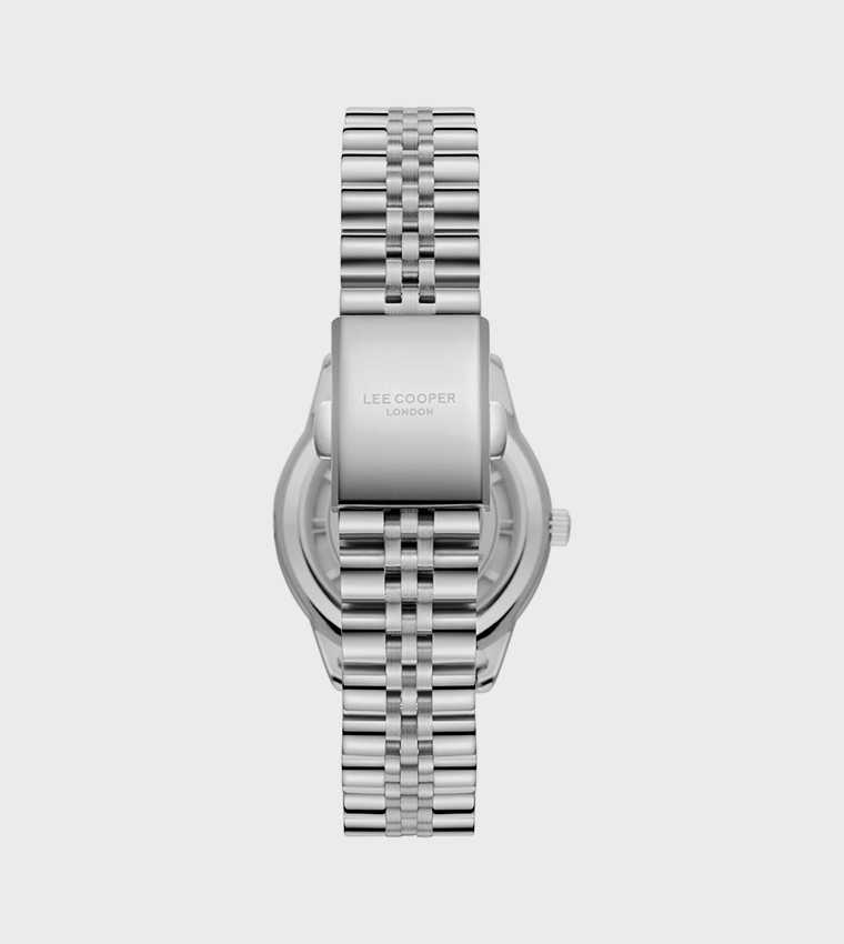 Round Dial Metal Strap Analog Watch