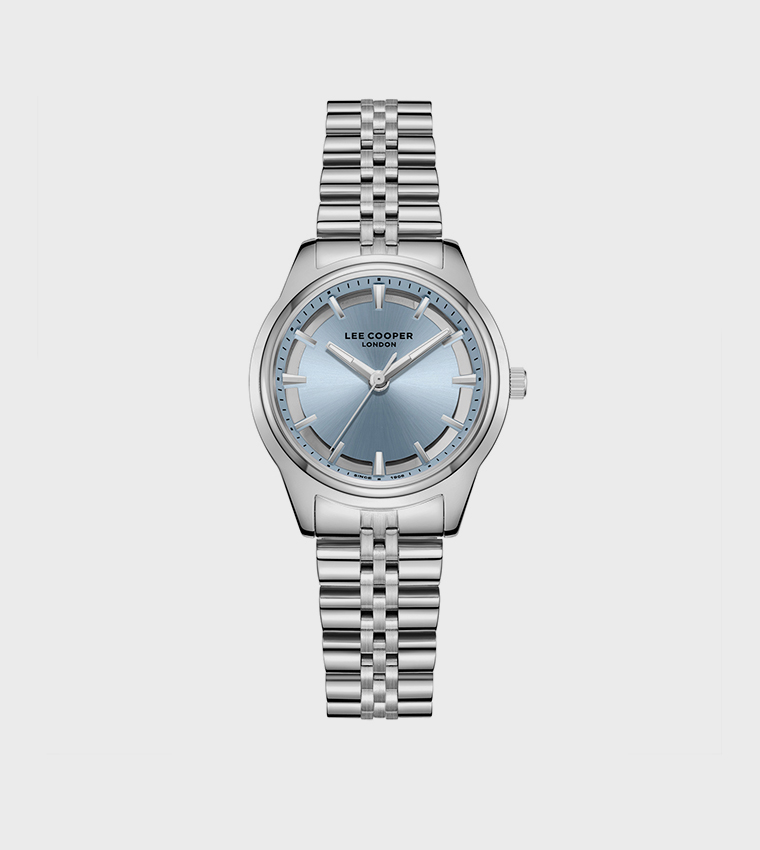 Round Dial Metal Strap Analog Watch