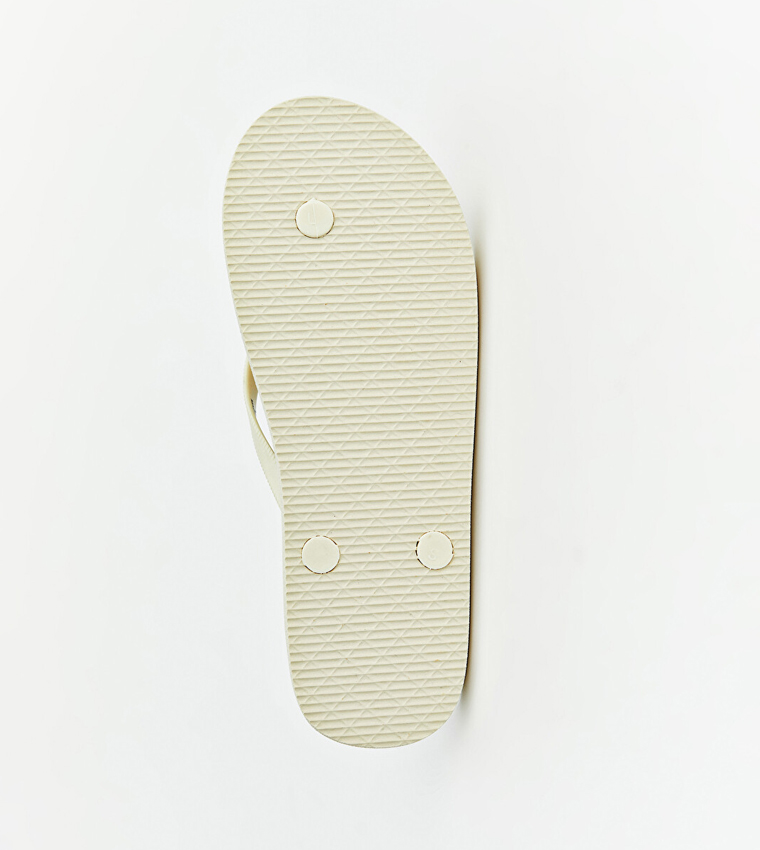 Solid Open Toe Beach Flip-Flops