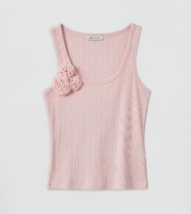 اٍل سي واي كيكي  توبات بلا أكمام  - ليلكي فاتح Sleeveless Tops