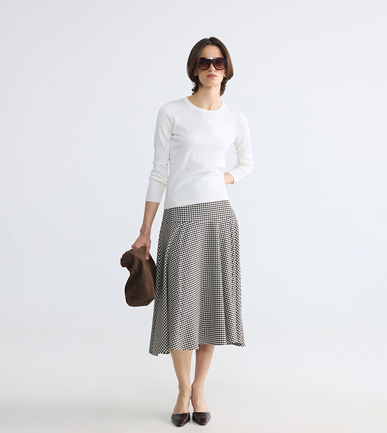 اٍل سي واي كيكي  سترات بياقة دائرية - بيج فاتح  Round Neck Sweaters