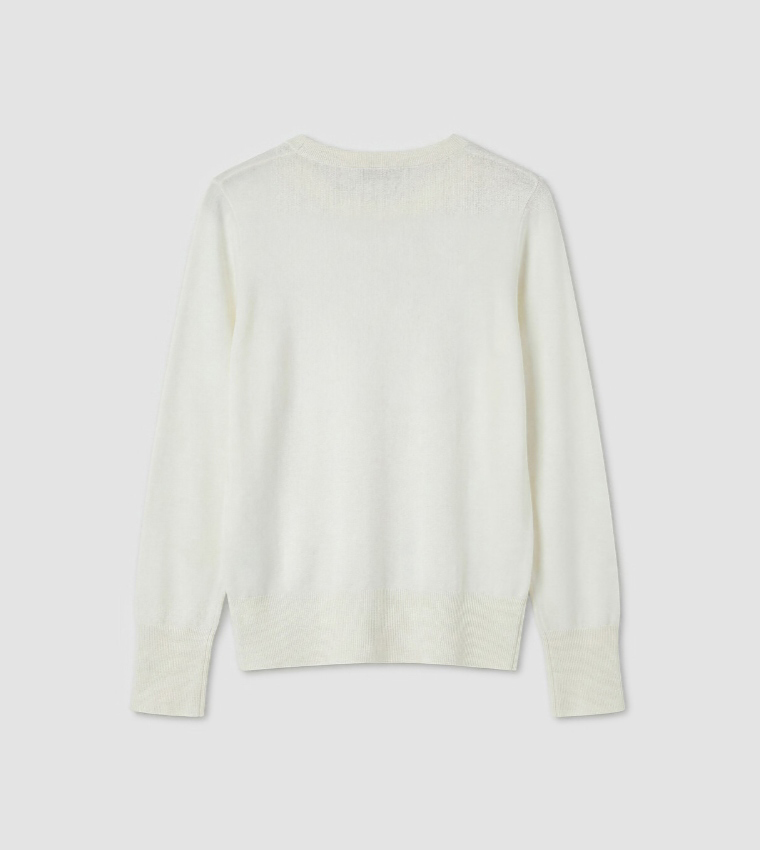 اٍل سي واي كيكي  سترات بياقة دائرية - بيج فاتح  Round Neck Sweaters