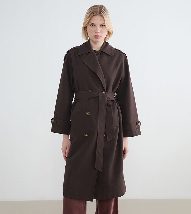 LC Waikiki  Overcoats - Brown Overcoats