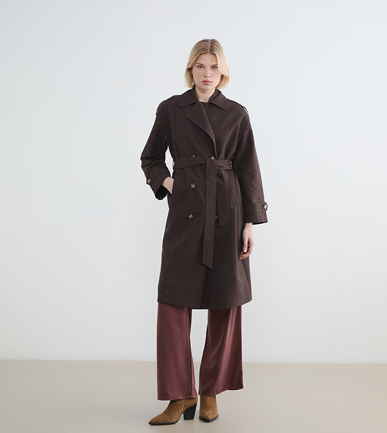 LC Waikiki  Overcoats - Brown Overcoats