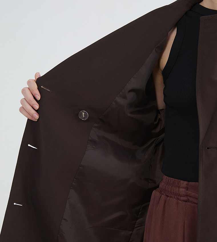LC Waikiki  Overcoats - Brown Overcoats