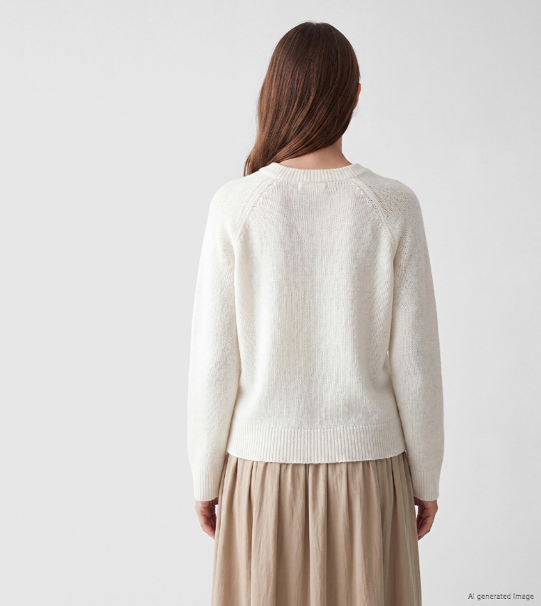 Solid Crew Neck Sweater